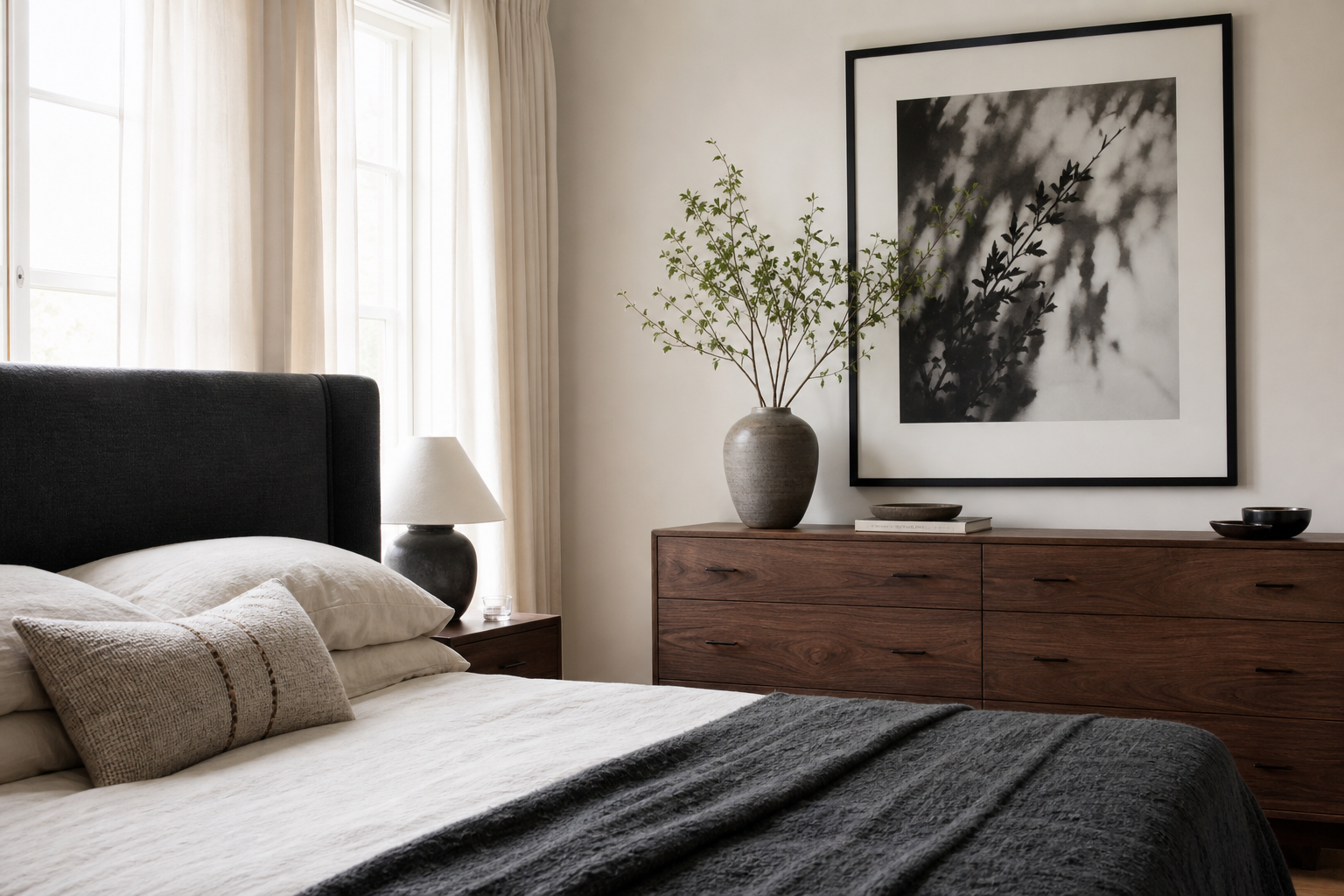 How to Style a B&W Portrait Poster Print