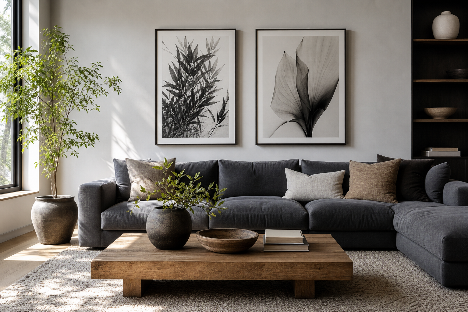 How to Style a Black and White Poster at Home