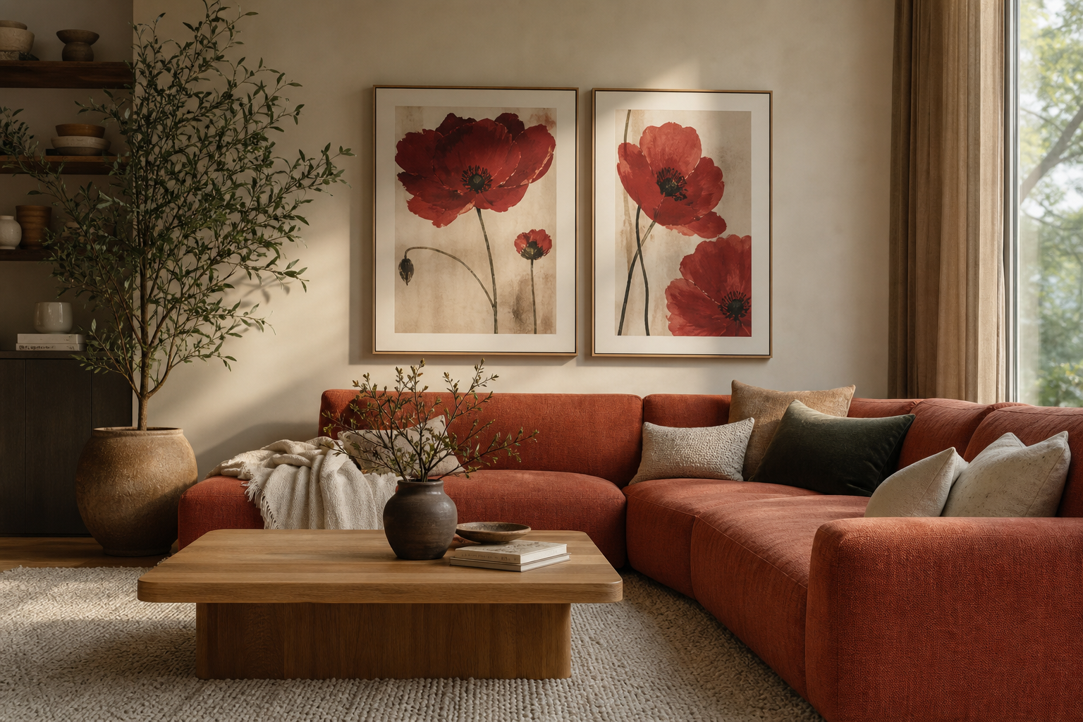 How to Style a Crimson Poppy 1 Poster Print