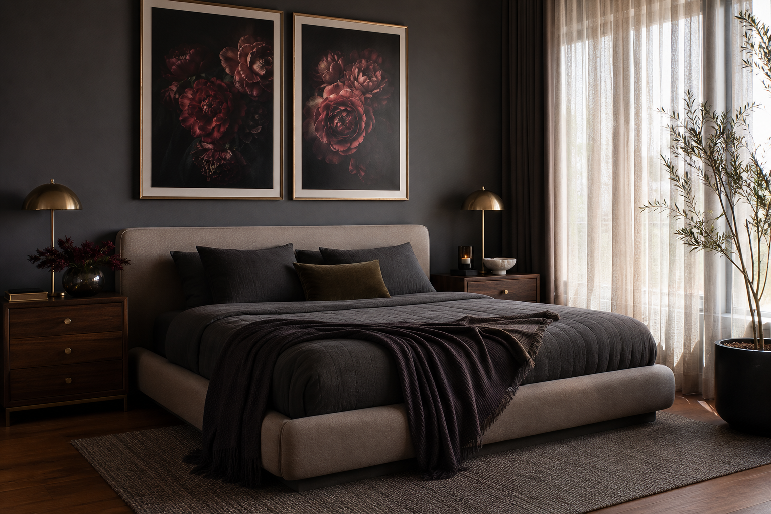 Crimson Roses II: A Bold Poster Print for Modern Walls