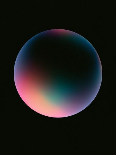 Neon Orb Abstract Poster.