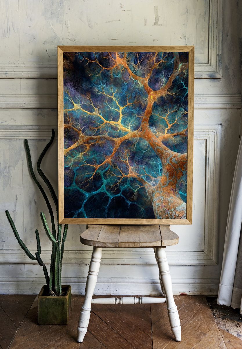 Neural Network Abstract Poster. — room view 1