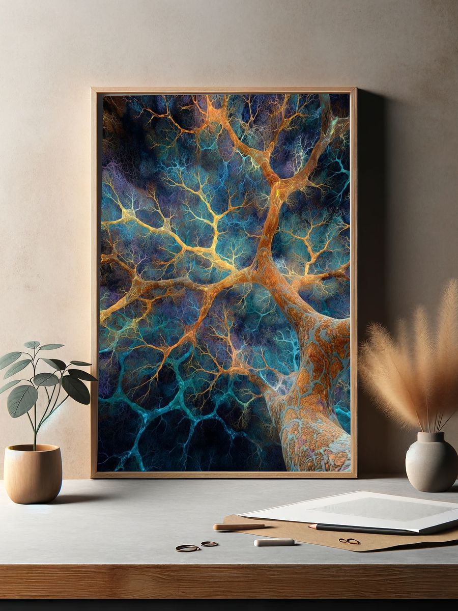 Neural Network Abstract Poster. — room view 2