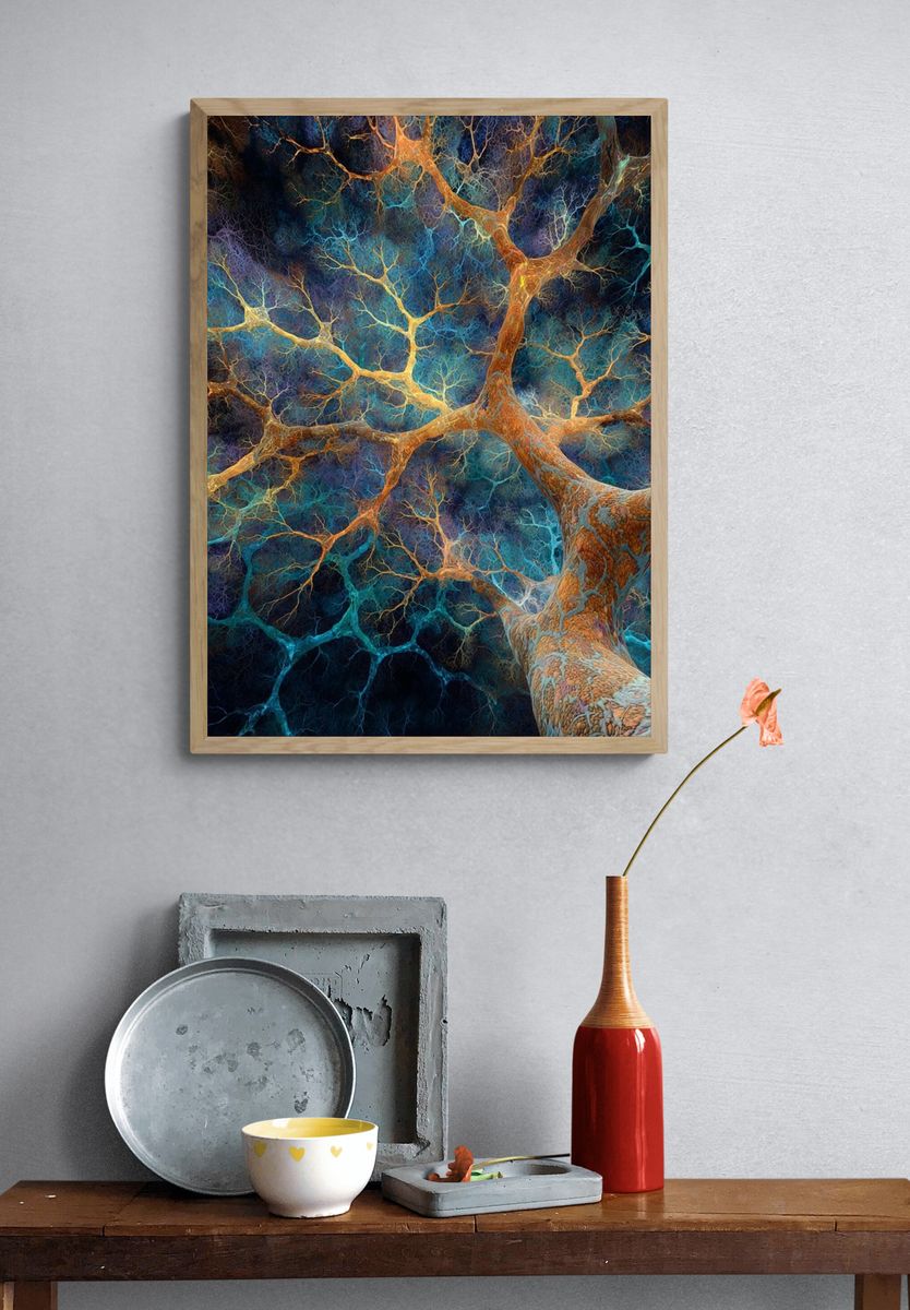 Neural Network Abstract Poster. — room view 3