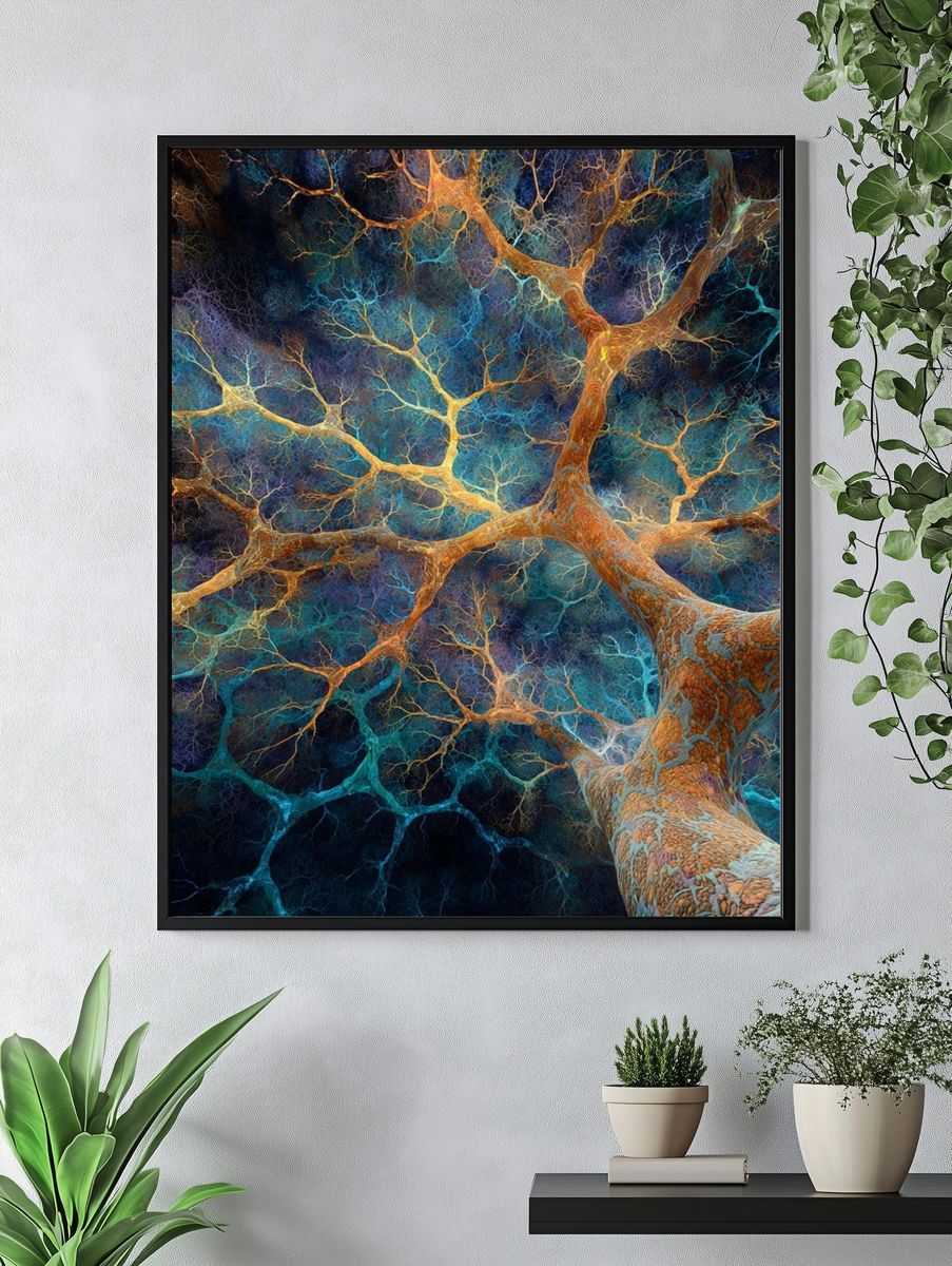 Neural Network Abstract Poster. — room view 4