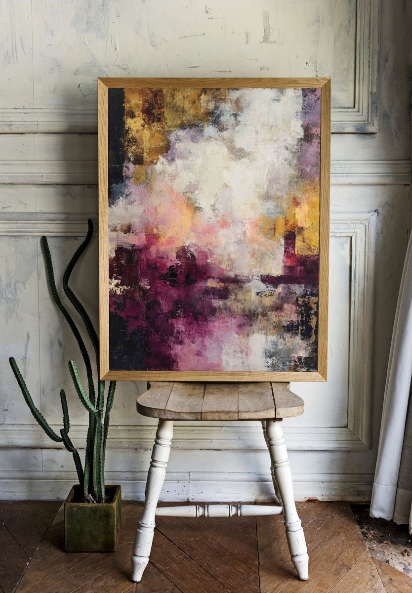Abstract Colorful Composition Poster. — room view 1