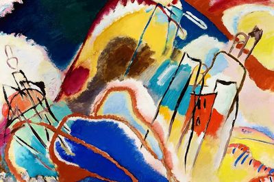 Abstract Colorful Landscape Poster. poster