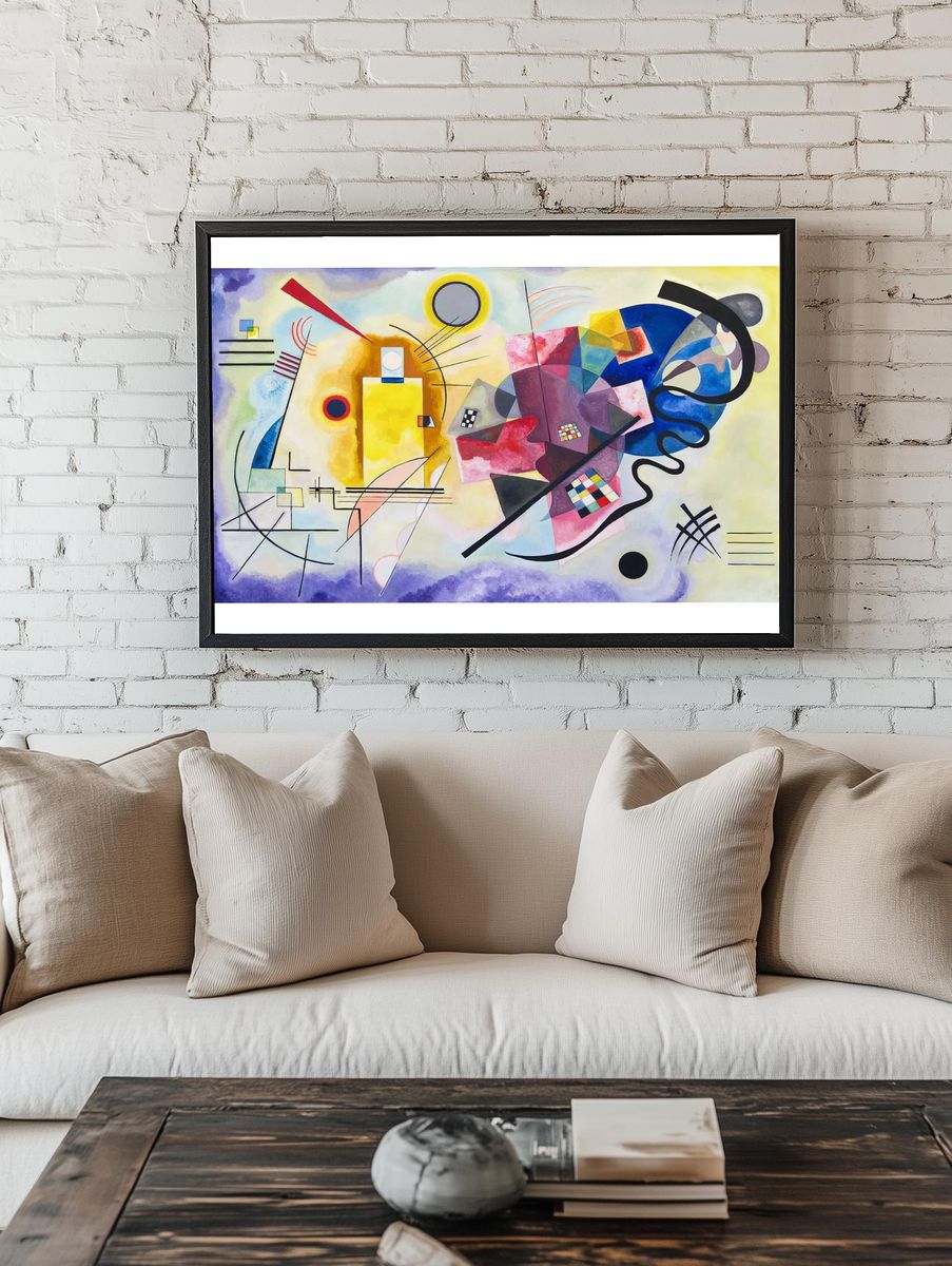 Abstract Geometric Art Poster. — room view 1