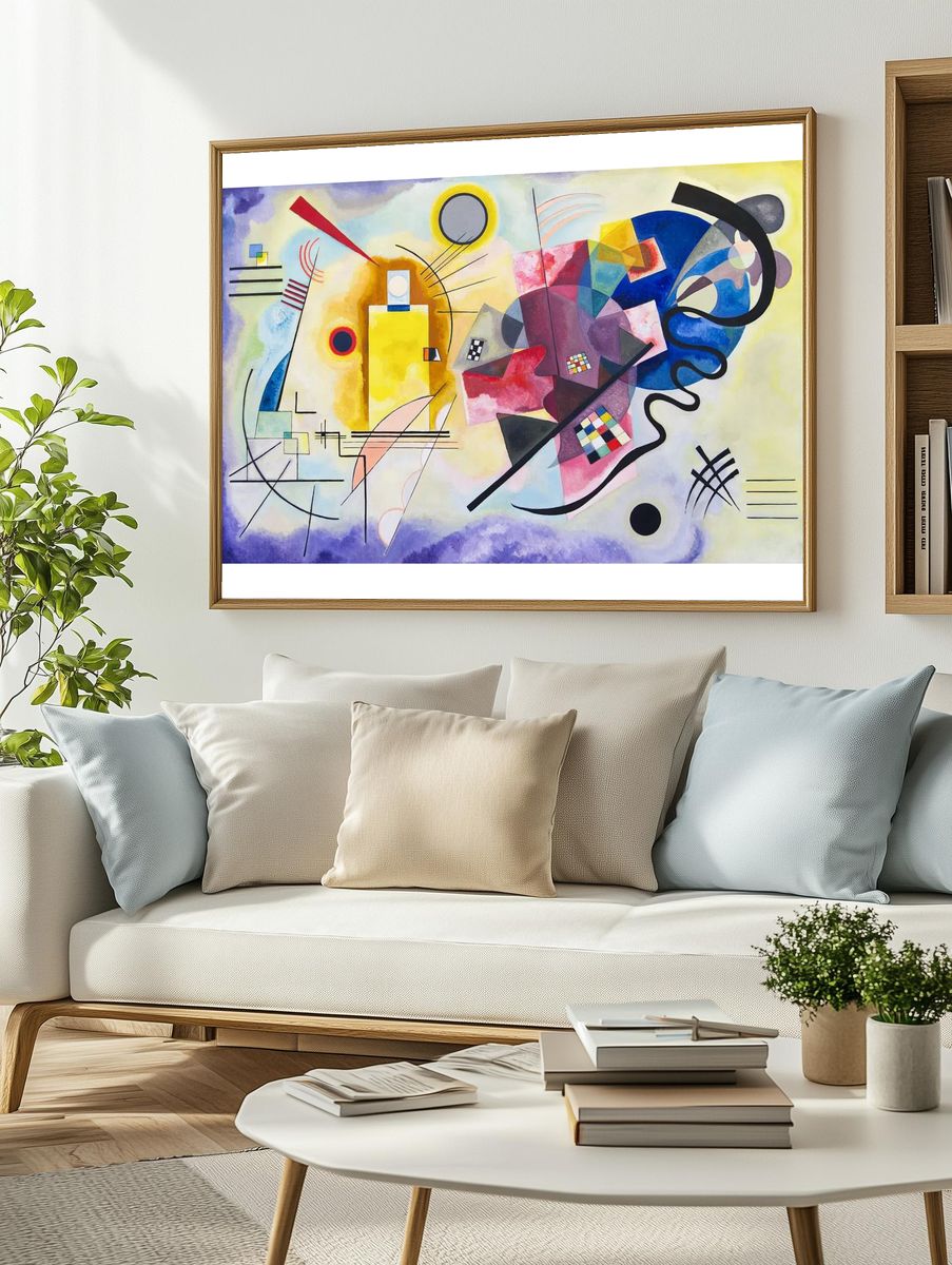 Abstract Geometric Art Poster. — room view 2