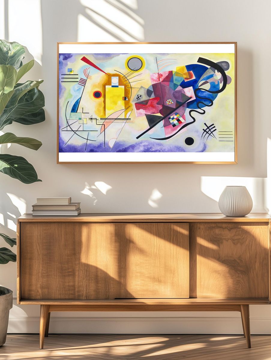 Abstract Geometric Art Poster. — room view 3