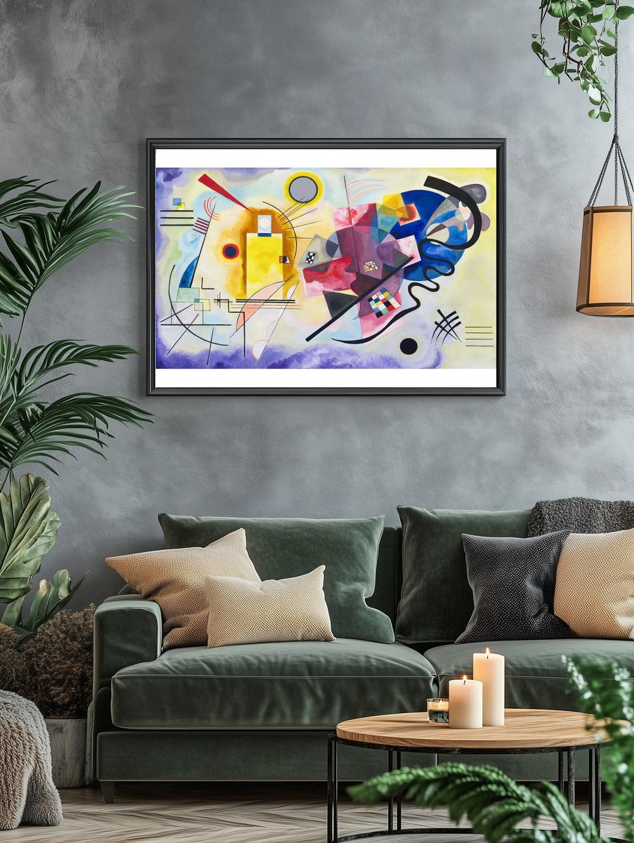 Abstract Geometric Art Poster. — room view 4