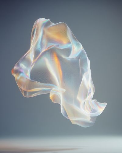 Translucent Fabric — Abstract Print. poster