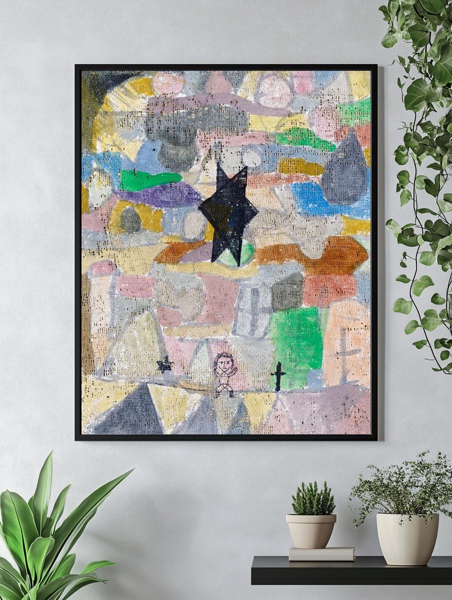 Abstract Landscape with Figure Poster. — room view 4