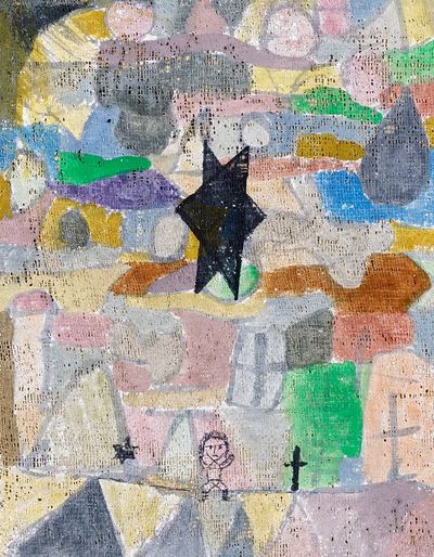 Abstract Landscape with Figure Poster. poster print