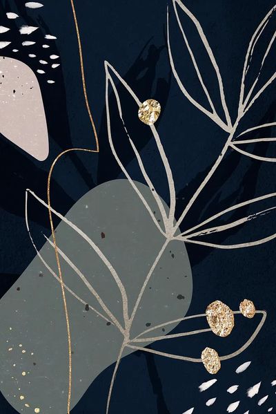 Abstract Botanical Art Print. poster