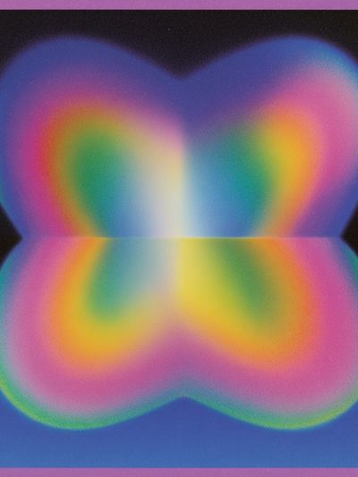 Colorful Butterfly Abstract Poster. poster print