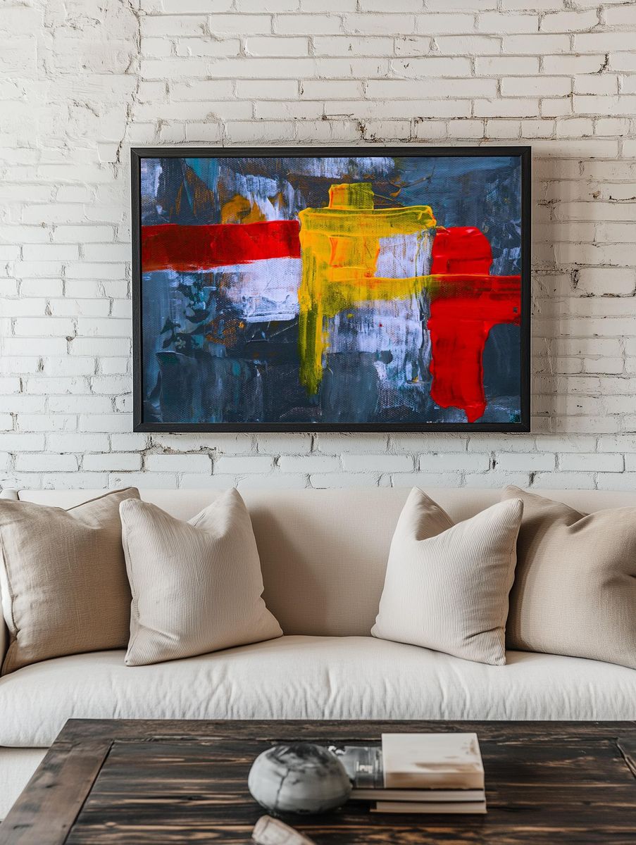 Abstract Colorful Poster. — room view 1