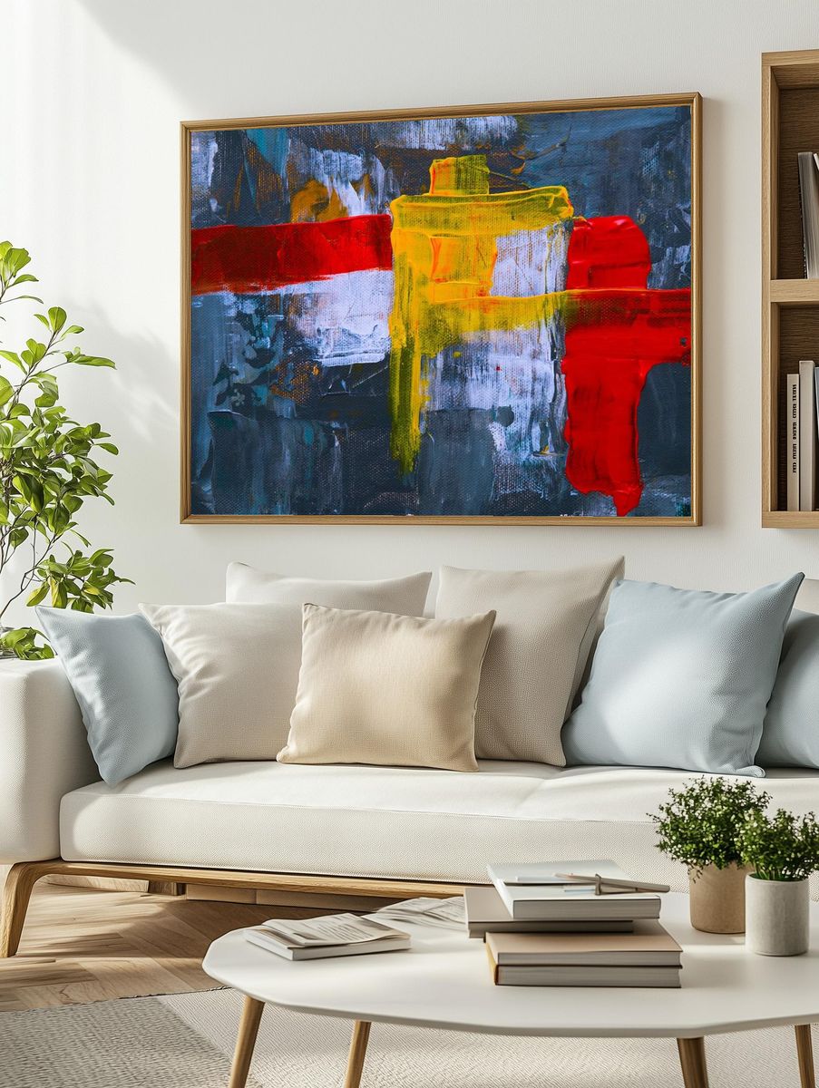 Abstract Colorful Poster. — room view 2