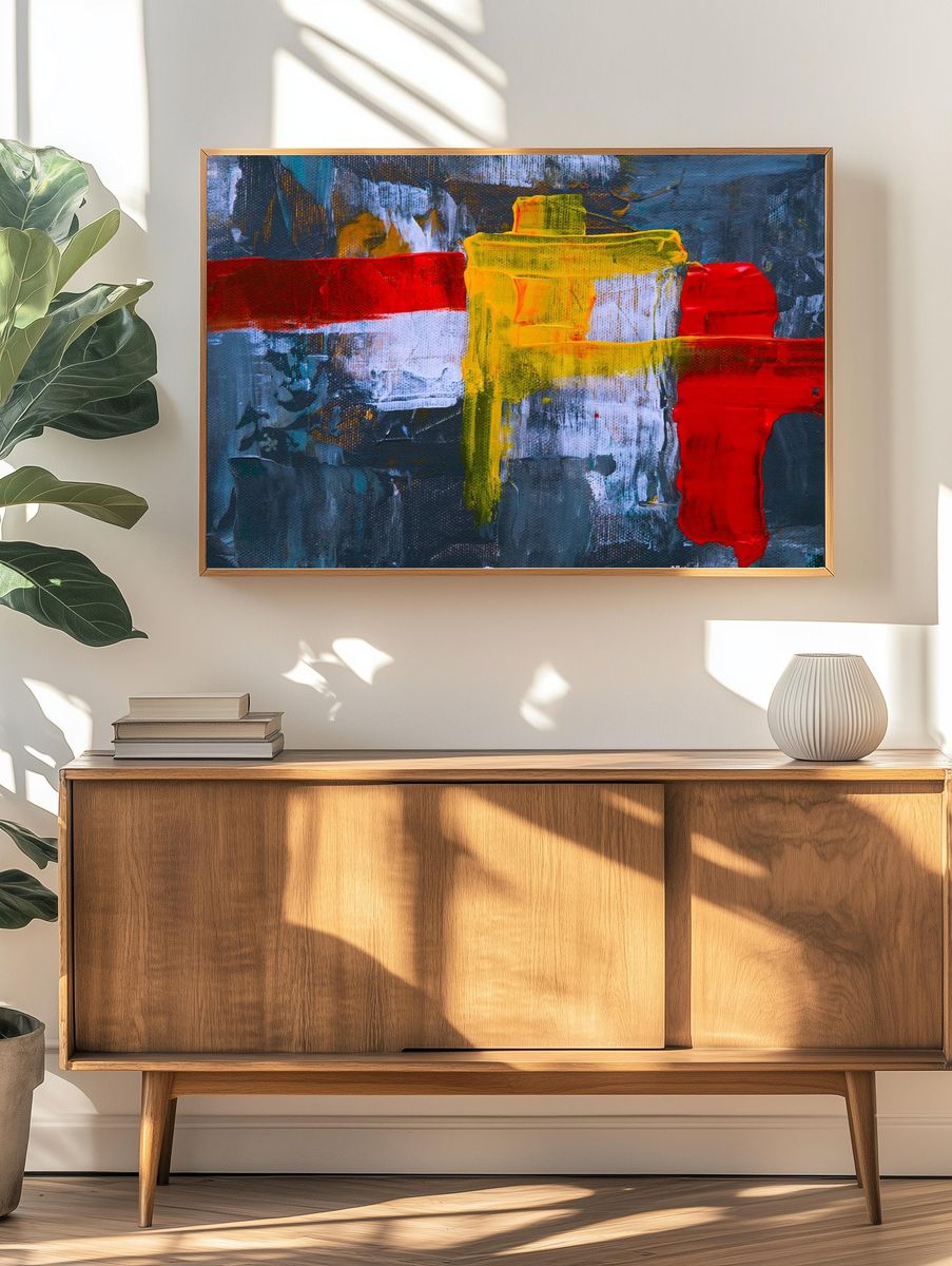 Abstract Colorful Poster. — room view 3