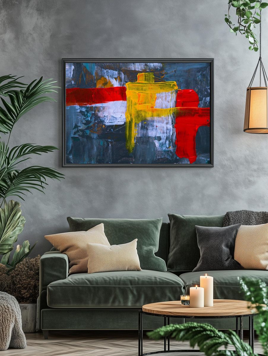 Abstract Colorful Poster. — room view 4