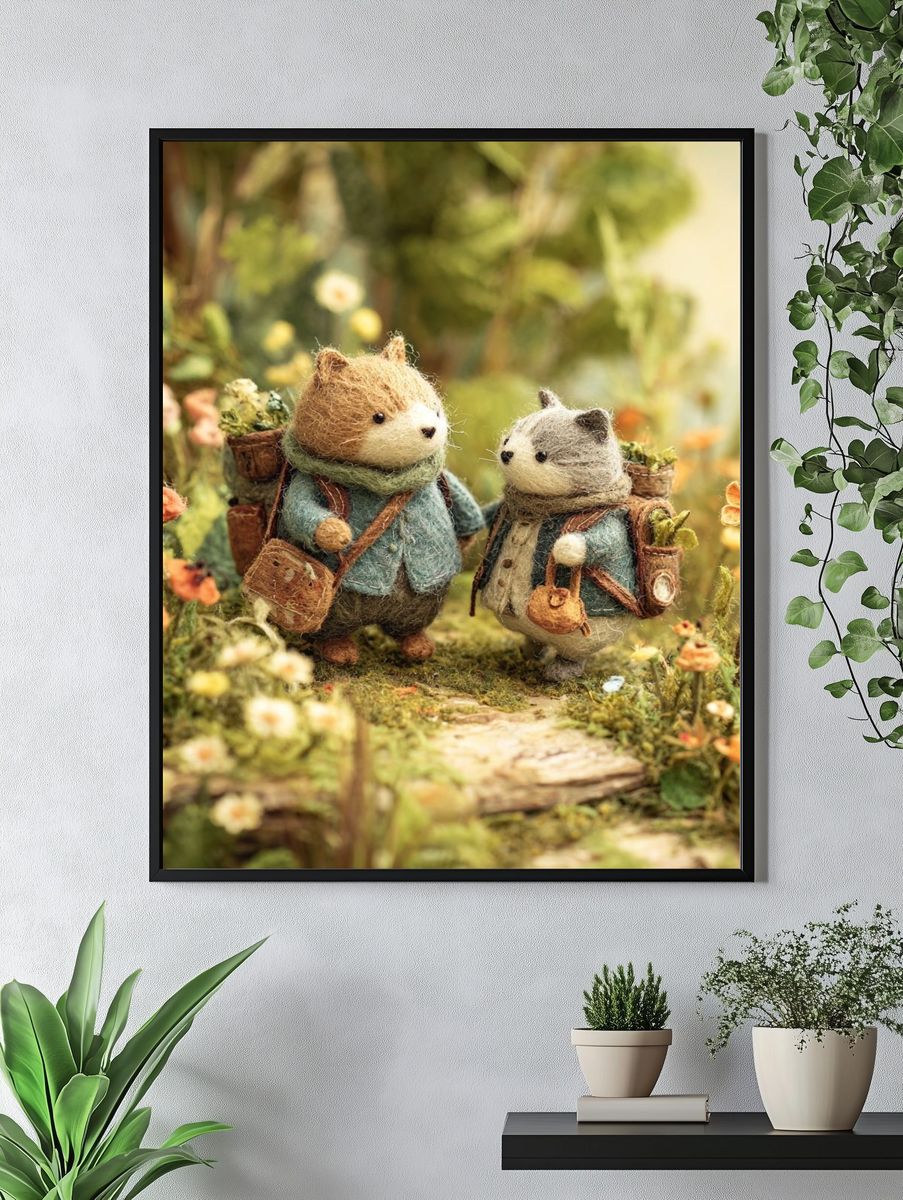 Adventurous Animals — Illustration Print. — room view 4