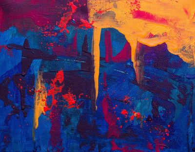 Vibrant Abstract Art Poster. poster