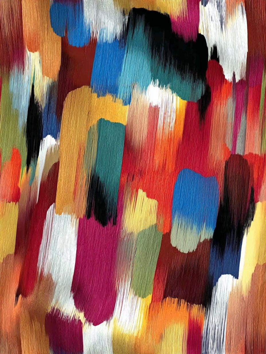 Colorful Abstract Brushstroke Poster. poster detail