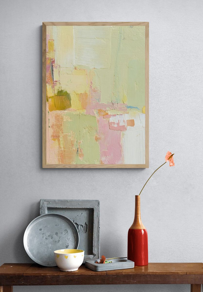 Abstract Pastel Colors Poster. — room view 3