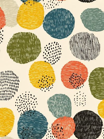 Colorful Dots — Abstract Print. poster print