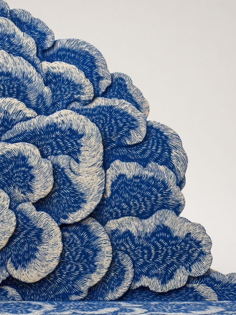 Blue Cloud Abstract Poster. poster — abstract art
