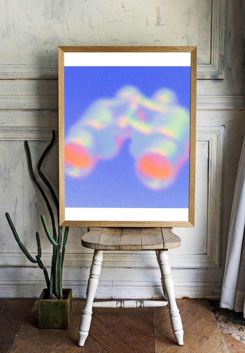Binoculars — Abstract Print. — room view 1
