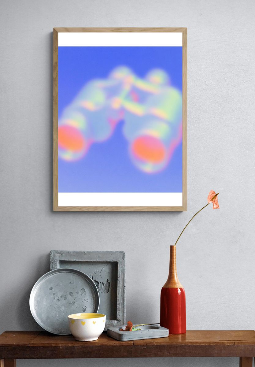 Binoculars — Abstract Print. — room view 3