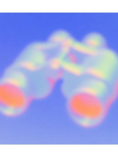 Binoculars — Abstract Print. poster