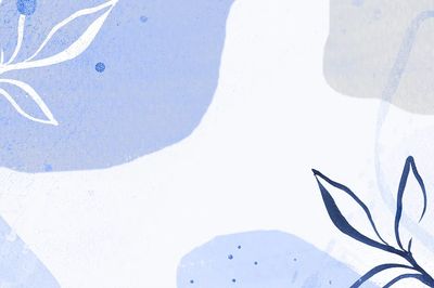 Abstract Floral Blue Poster. poster print