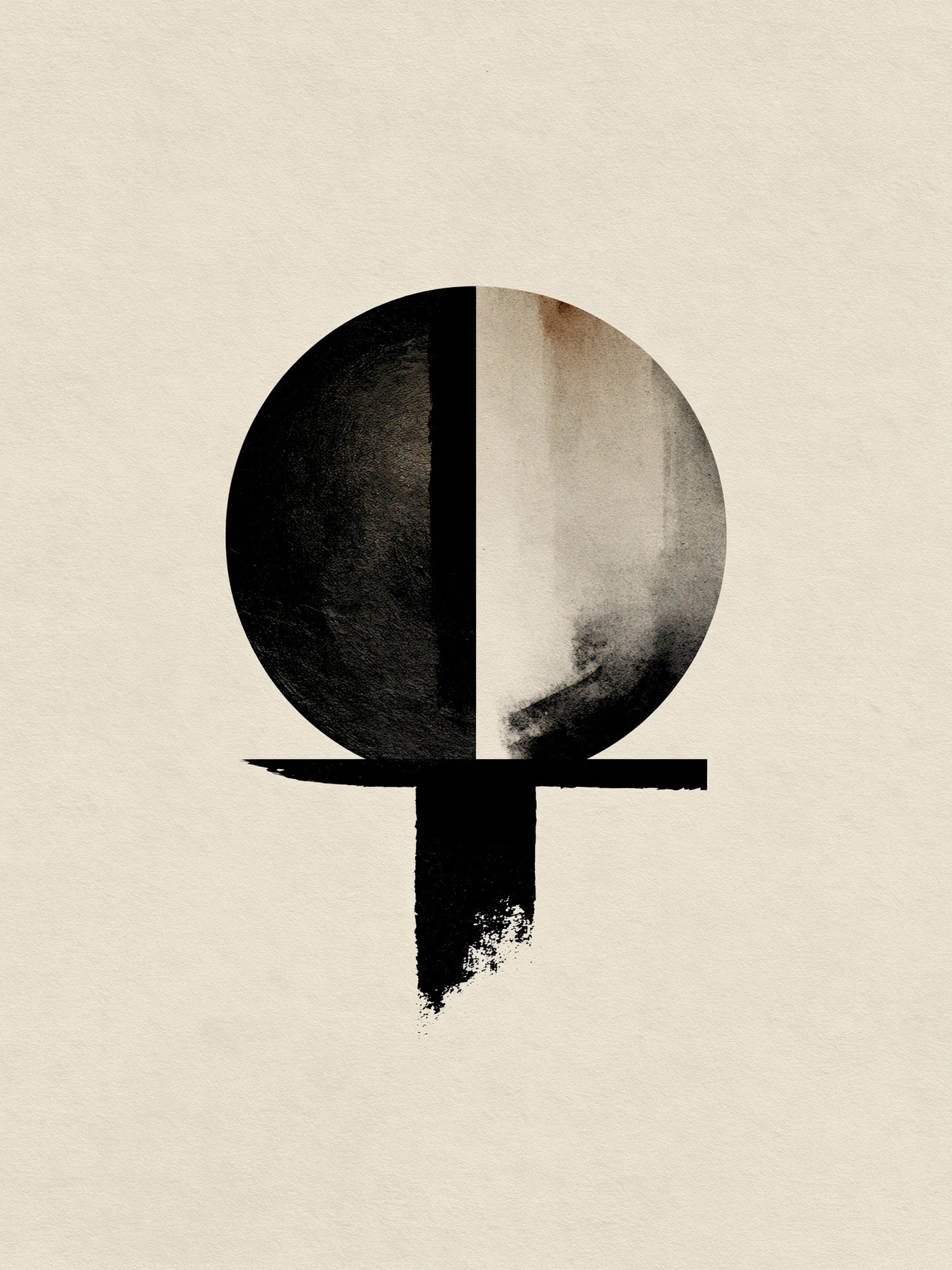 Minimalist Black Circle Poster. poster detail