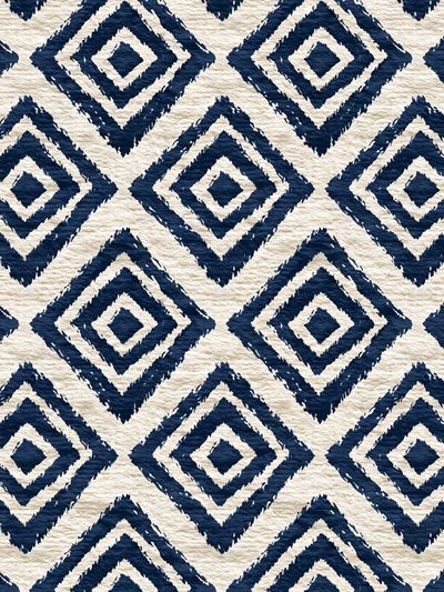 Navy Diamond Pattern Print. poster