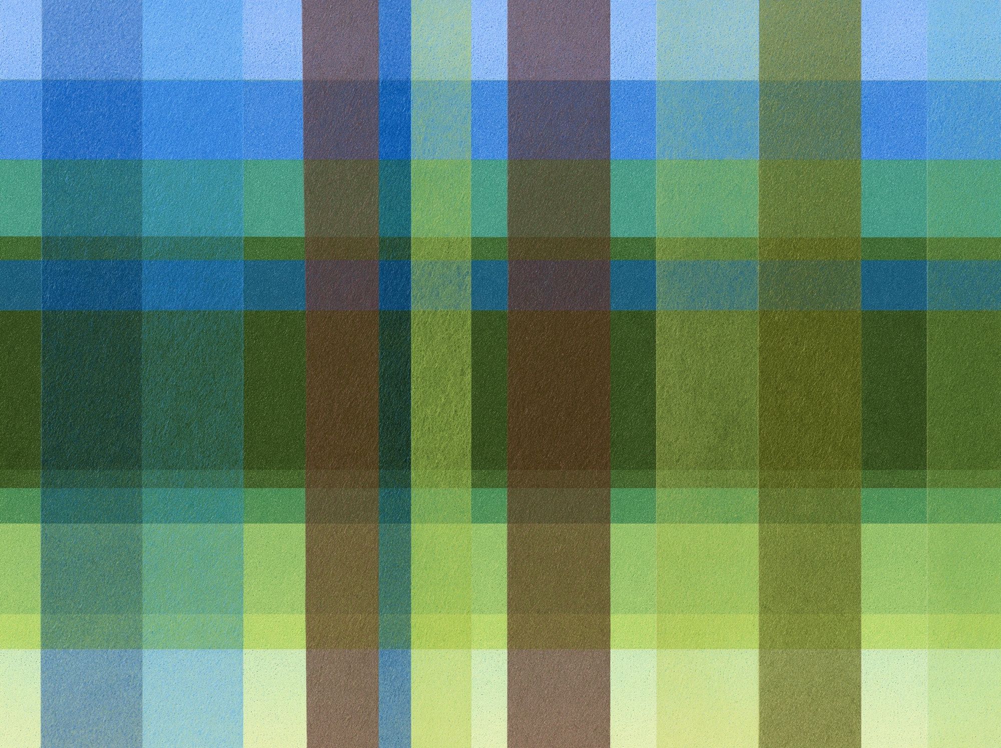 Geometric Blue Green Grid Poster. poster — abstract art