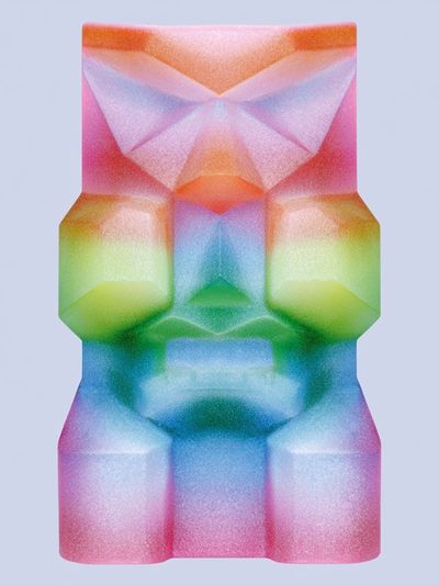 Prismatic Geometric Abstract Poster.