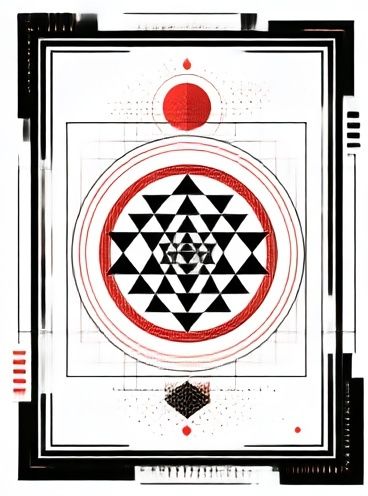 Geometric Mandala Abstract Poster. poster — abstract art