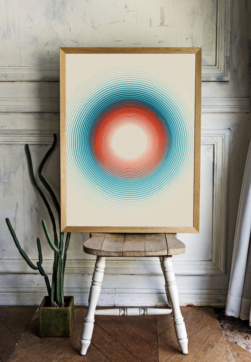 Concentric Orbit Abstract Poster. room preview