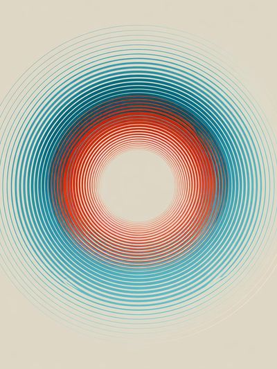 Concentric Orbit Abstract Poster. poster