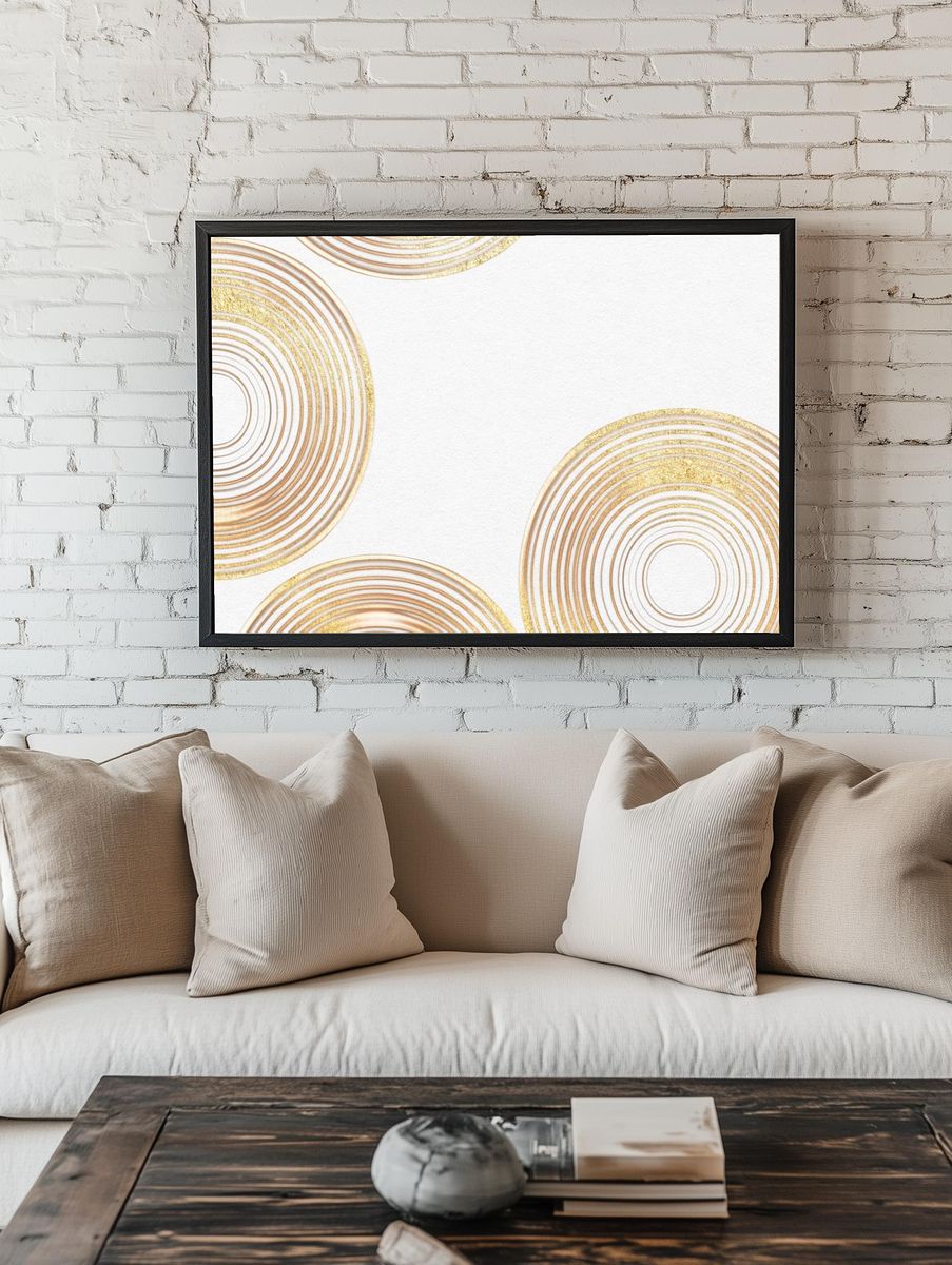 Luxury gold textured background white. room preview
