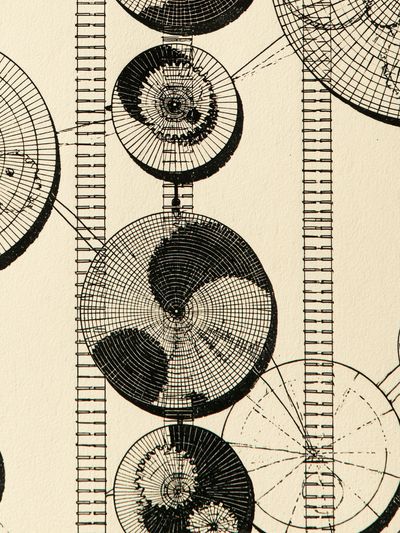 Abstract Circular Grid Poster.