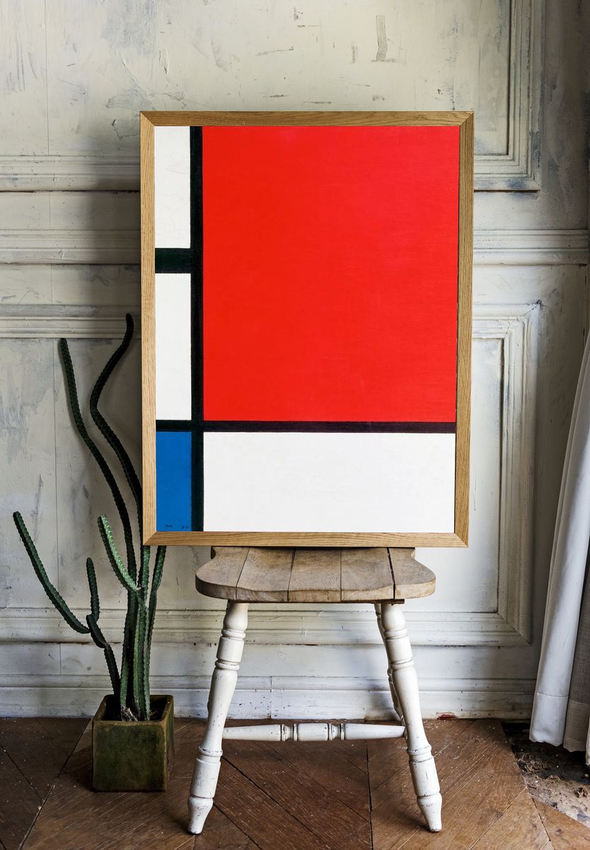 Piet Mondrian 's Composition Red. room preview