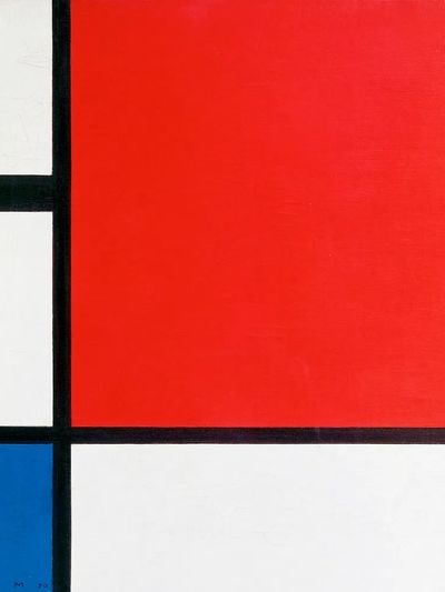 Piet Mondrian 's Composition Red.