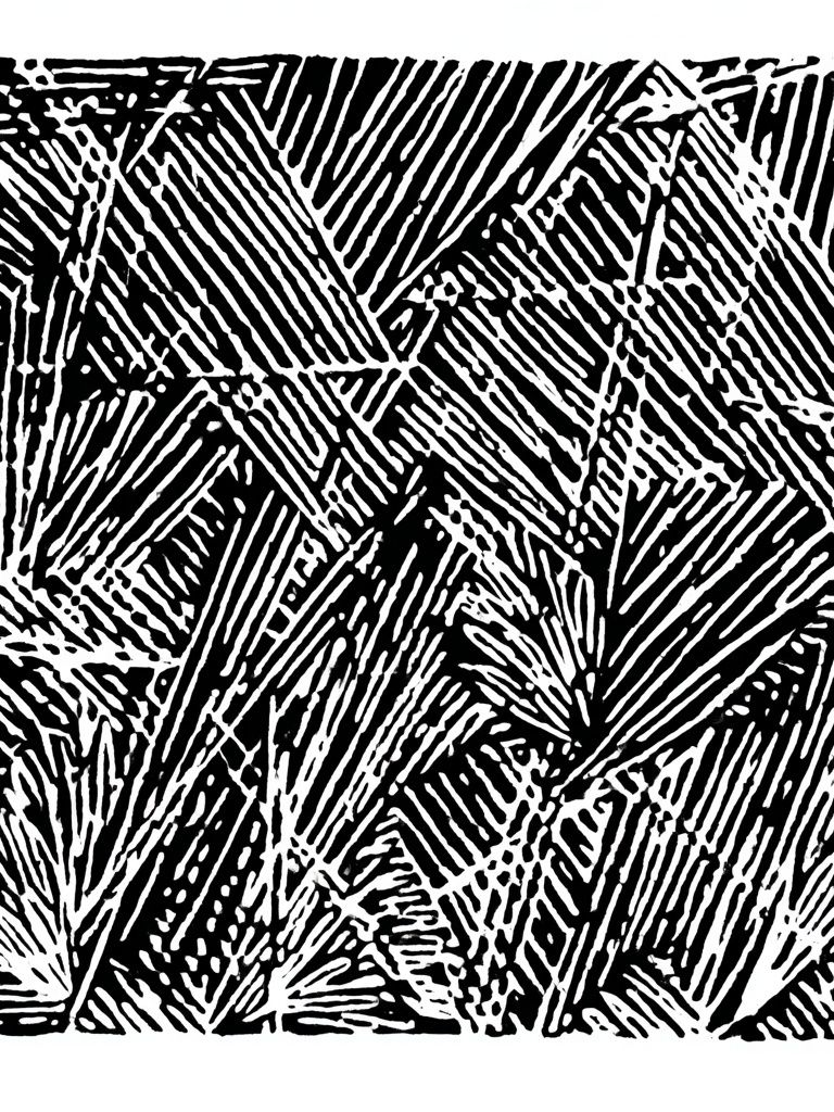 Geometric Ink Pattern Print. poster detail