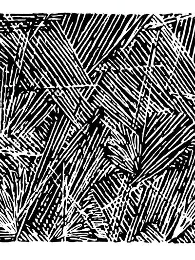 Geometric Ink Pattern Print.