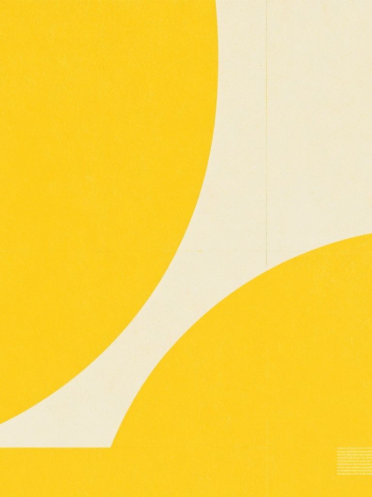 Yellow Curves Abstract Poster. poster — abstract art