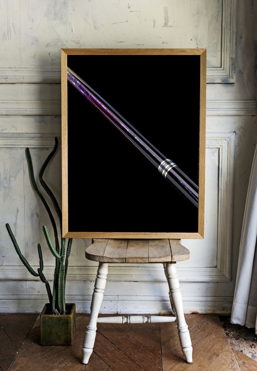 Abstract Neon Blade Poster. room preview