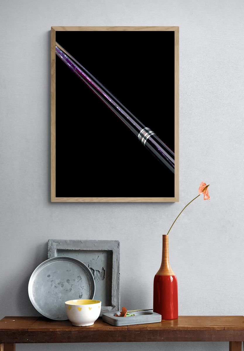 Abstract Neon Blade Poster. — room view 3
